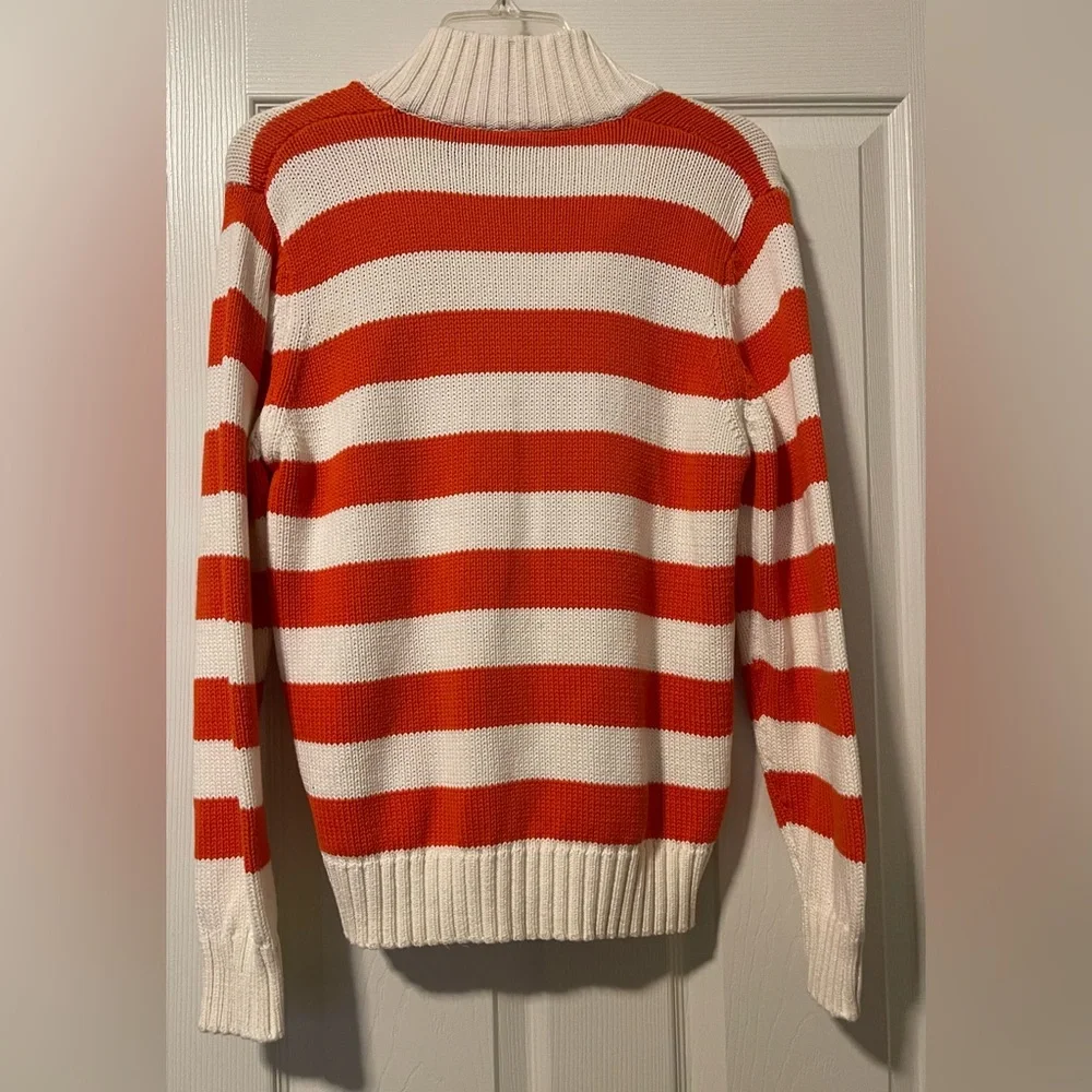 Clemson Tigers Women’s Varsity Knit Sweater Football Crable LRG 12-14 PRE OWNED